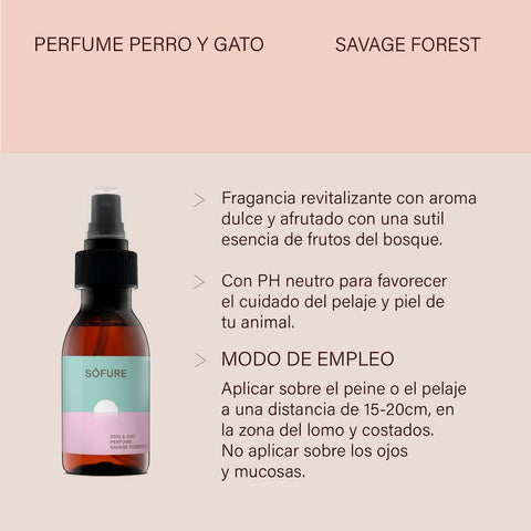 Perfume PH Neutro Para Perro y Gato - Savage Forest