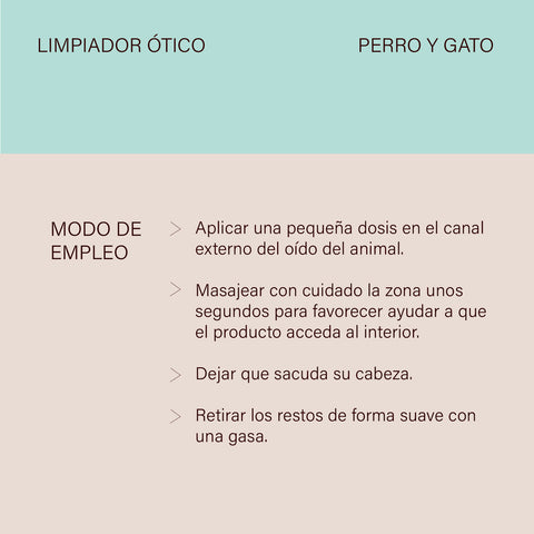 Limpiador De Oídos con Extractos Naturales Para Perro y Gato
