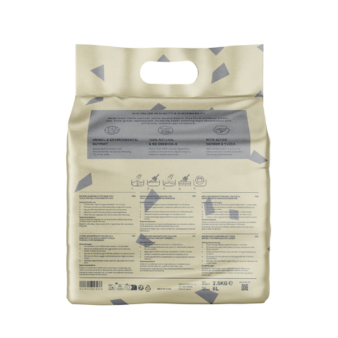 Lecho Natural Aglomerante de Tofu con Carbón Activo 6L