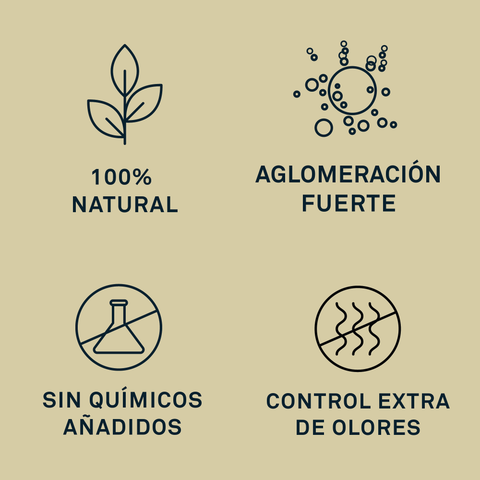 Lecho Natural Aglomerante de Tofu con Carbón Activo 6L