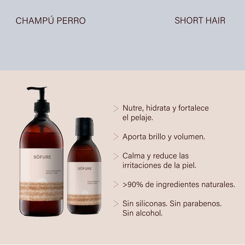 Champú Para Perros Con Extractos Naturales - Pelo Corto